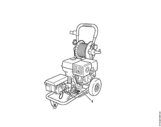 Limpiadora de alta presión a gasolina (RB) RB 402 Níºmero de máquinaÂ  de la marca Stihl